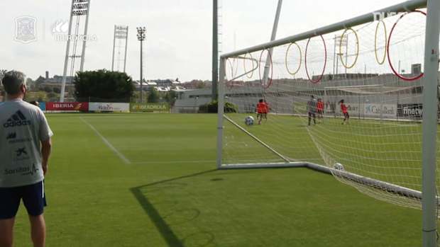 Precision circuit at Spain women’s training